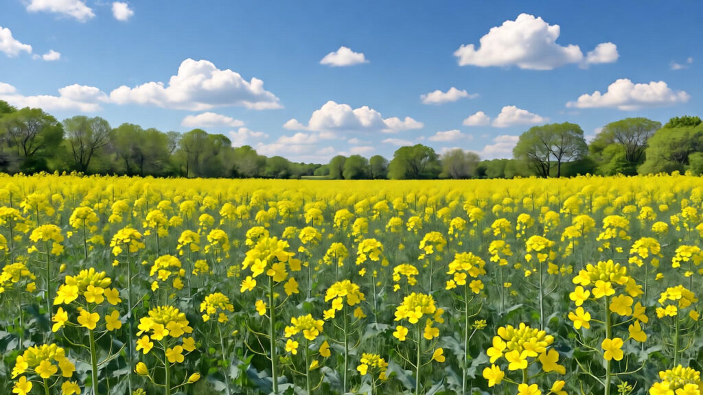 Mustard cultivation in the country