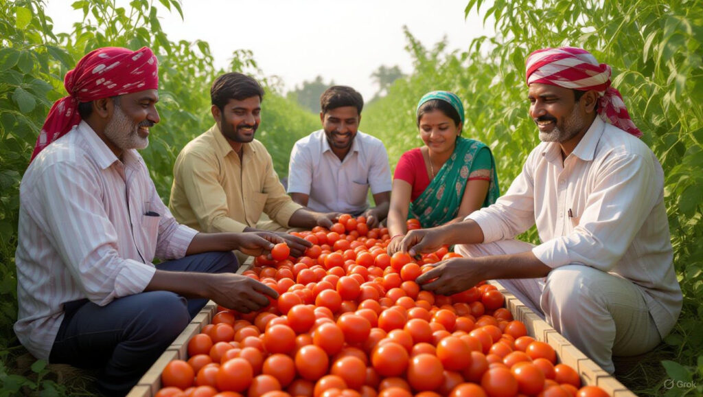 Vegfed Bihar tomato farmers