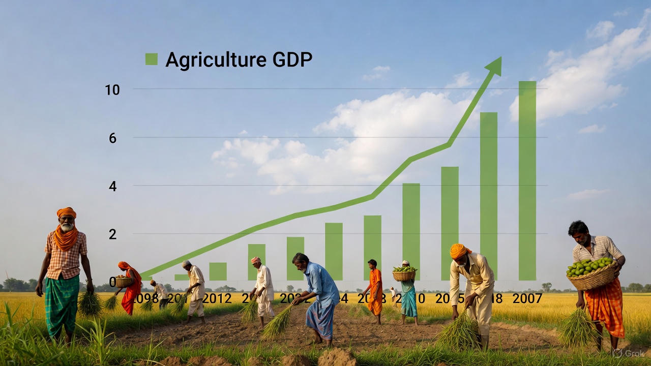 भारत की GDP में तेज़ उछाल, 2025-26 में मिलेगी कृषि क्षेत्र को रफ़्तार