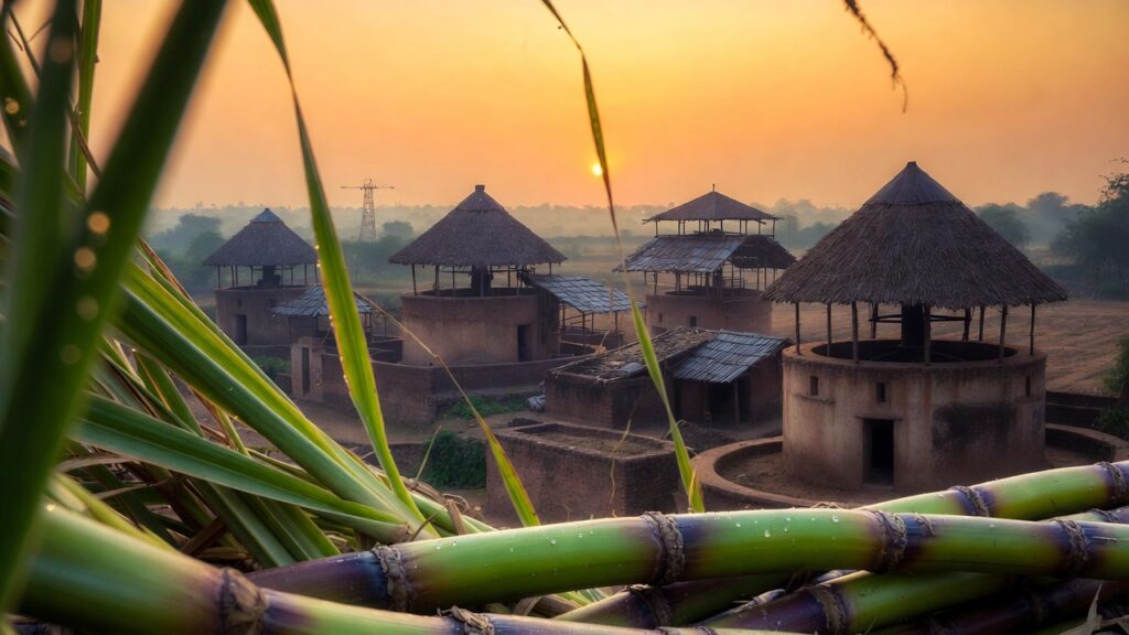 Current crushing season in Uttar Pradesh ganna