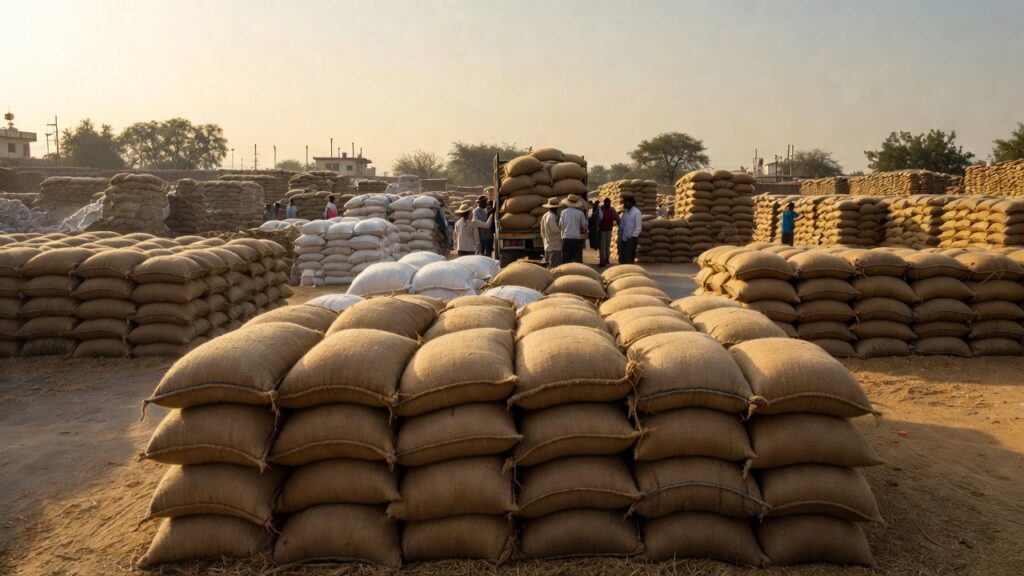 Government procurement at MSP crop market