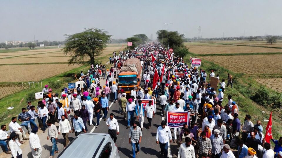 Kanyakumari to Kashmir kisaan yatra