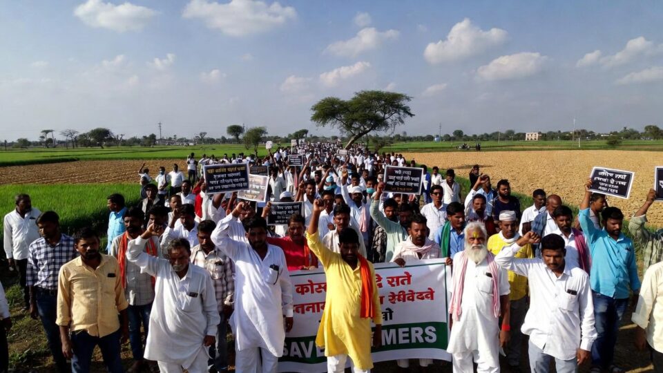 April 9 in Bihar farmer protest