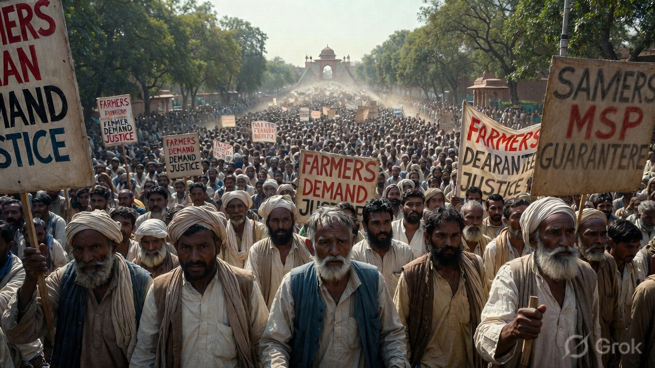 जंतर मंतर पर मजदूर किसान संसद, नीतियों के खिलाफ आंदोलन की चेतावनी