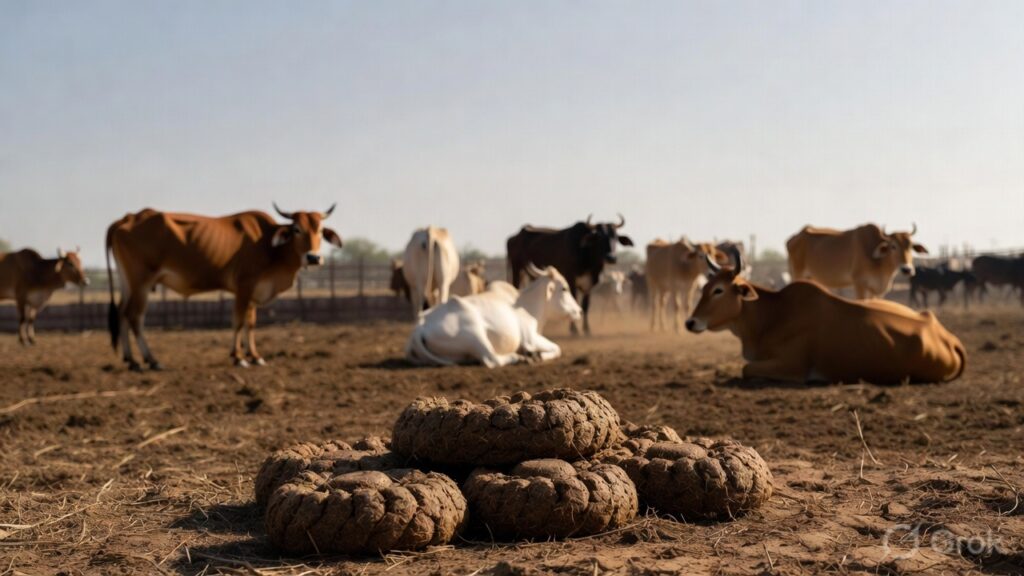 Earning from cow dung