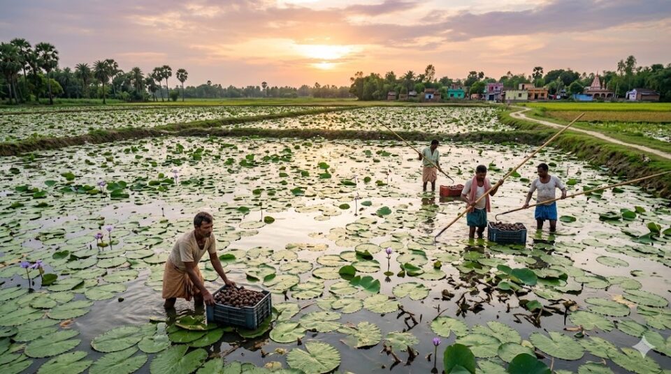 fall army worm attack on makhana