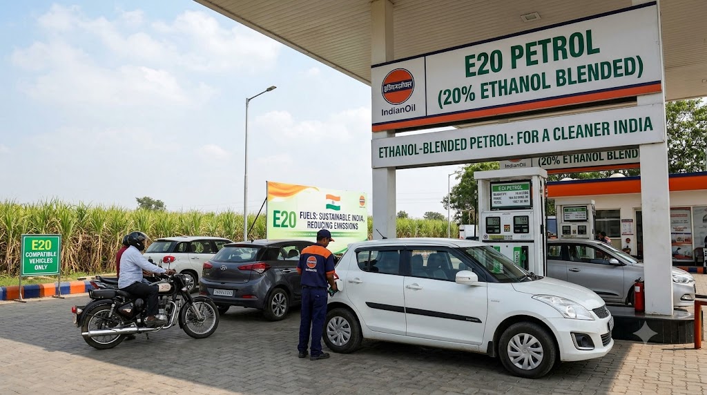 ethanol blended petrol India