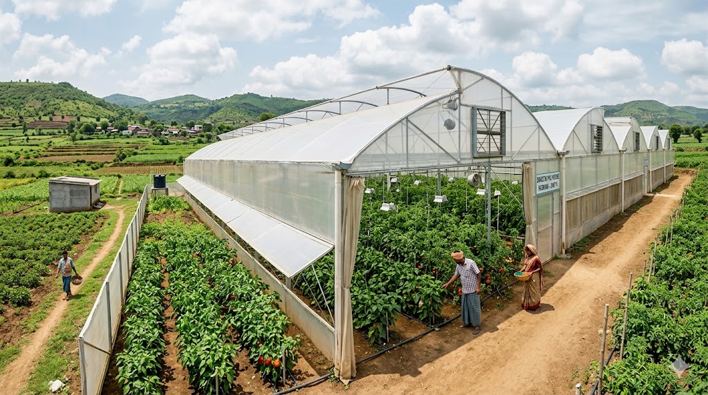 polyhouse farming India