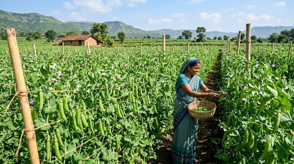 Cultivation of early-maturing peas