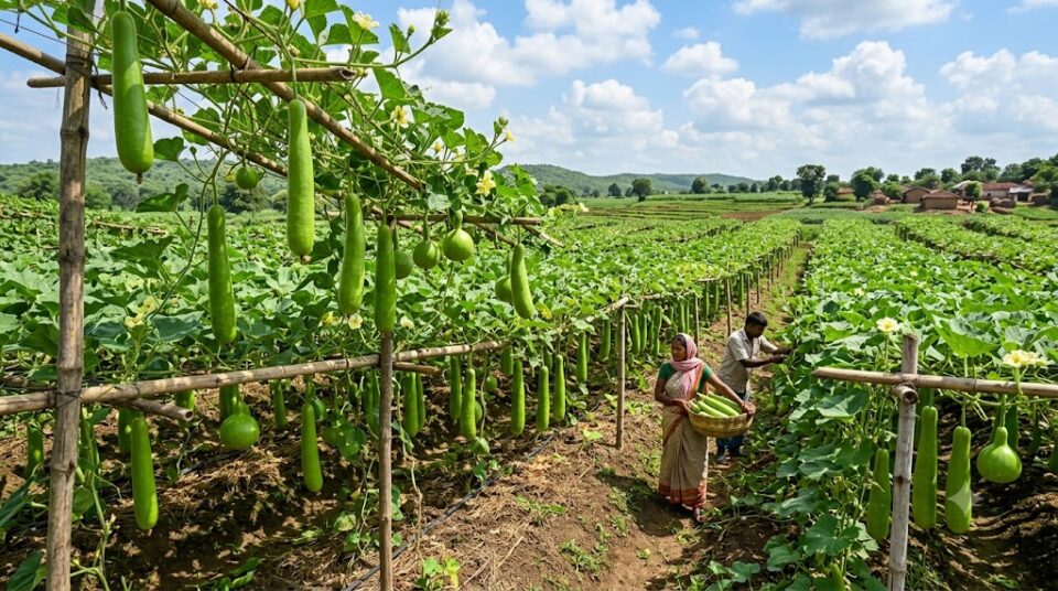 Get more fruits from gourd crop